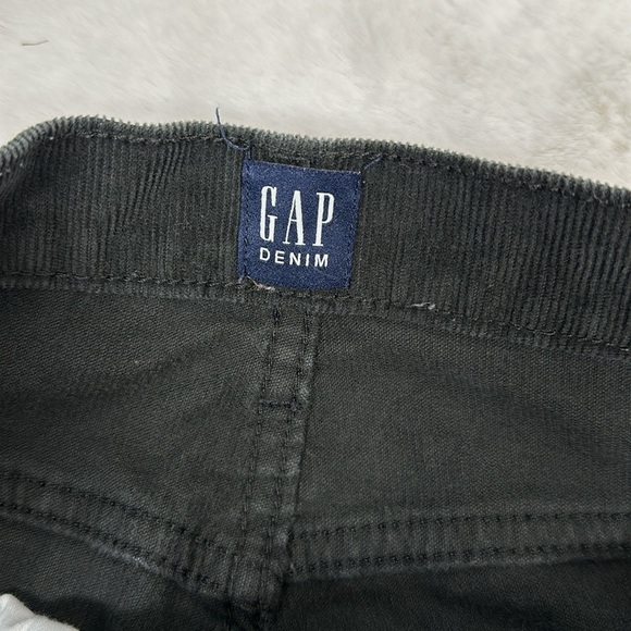 Gap Denim Corduroy Pants Women Size 12/31R Black Solid Pockets boho cords - Picture 7 of 9